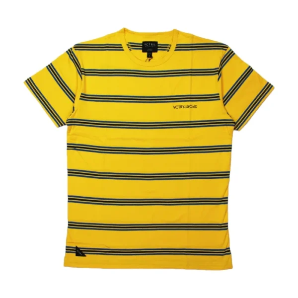 10 Deep Members Stripe T-shirt – Yellow